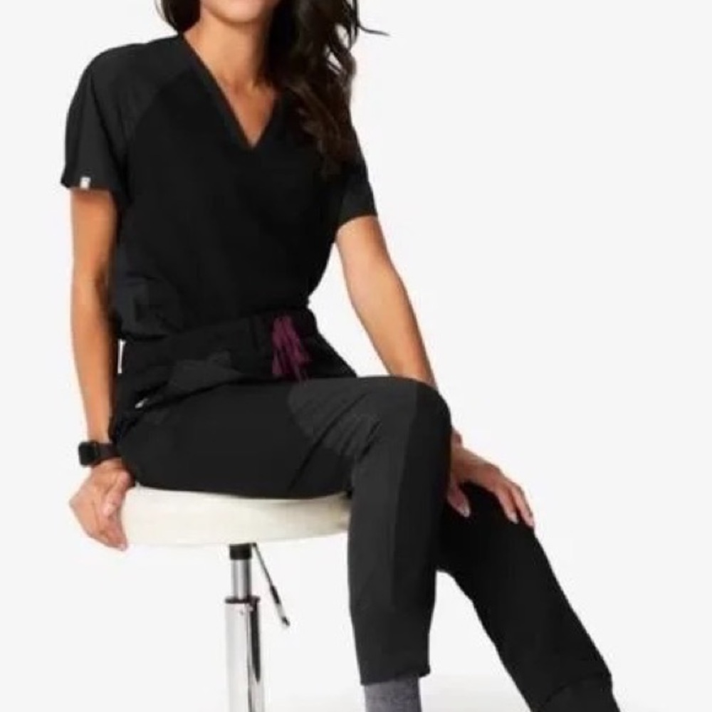 Figs x Disney BLACK Scrub top